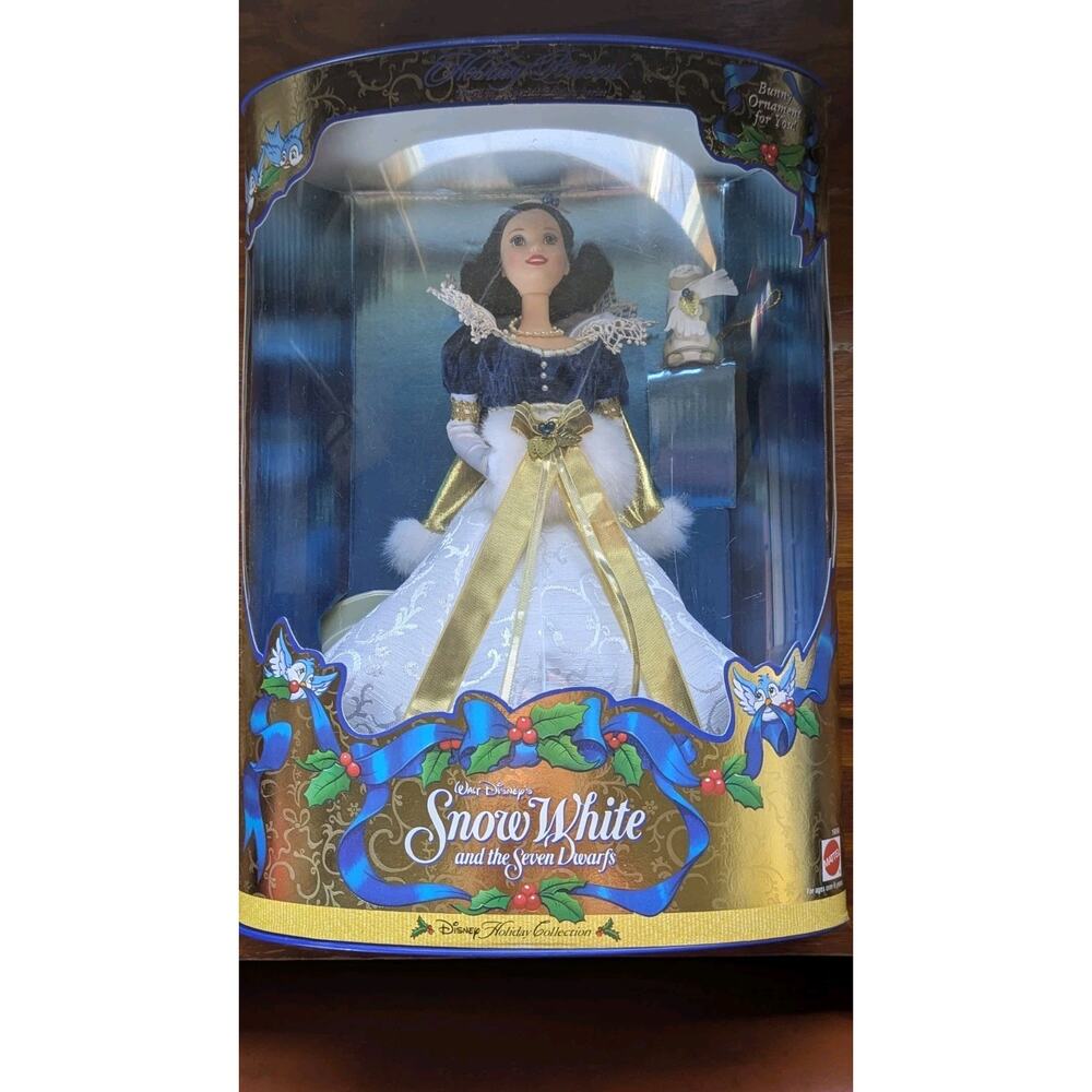 Mattel Disney Holiday Princess Snow White NRFB Vtg 1998 Collector Doll Barbie